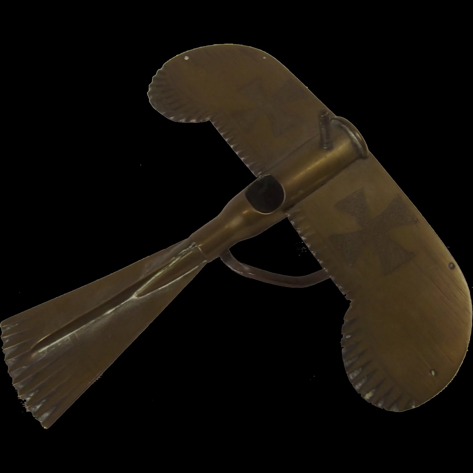 Early WW1 Trench Art German Monoplane Fighter Model
