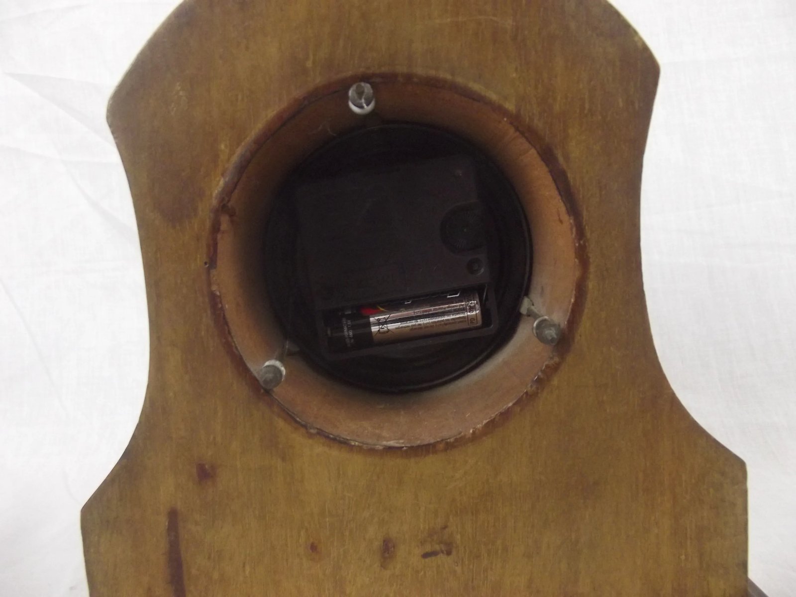 Edwardian Inlaid Mahogany Mantel Clock With Replaced Quartz Movement - Image 6