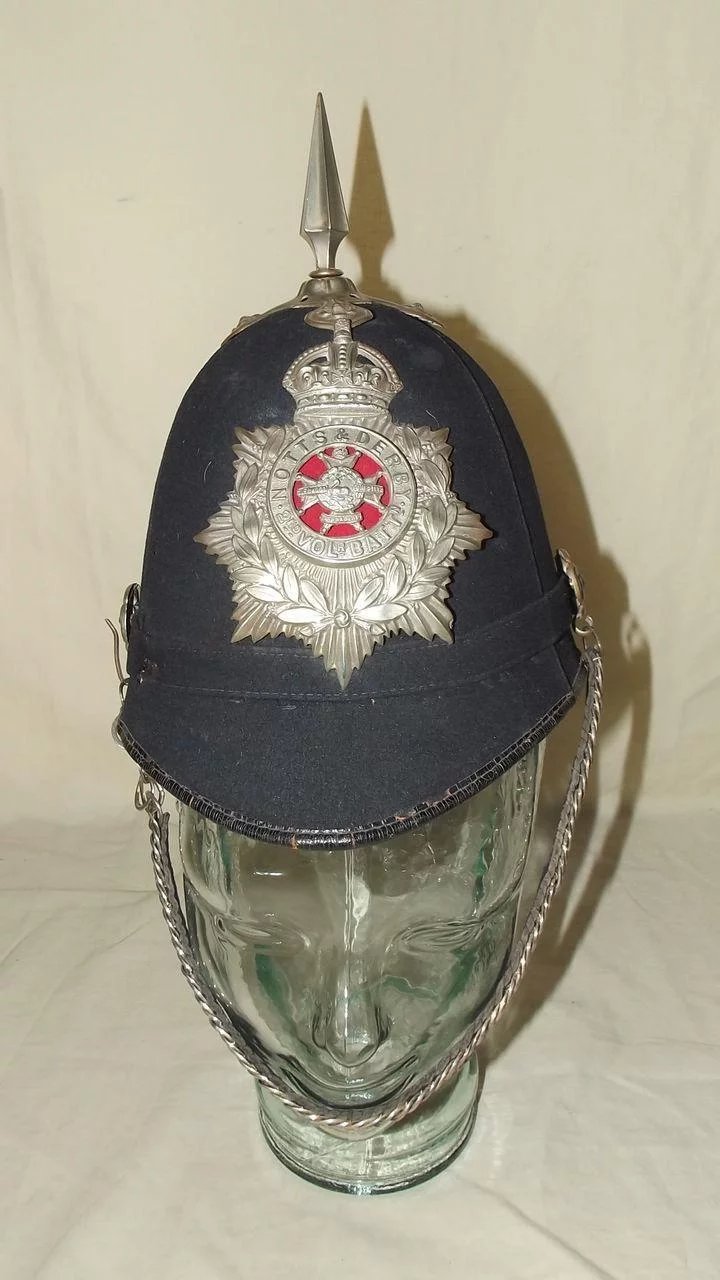Edwardian Sherwood Foresters 2nd Volunteer Battalion O/R Spiked Helmet