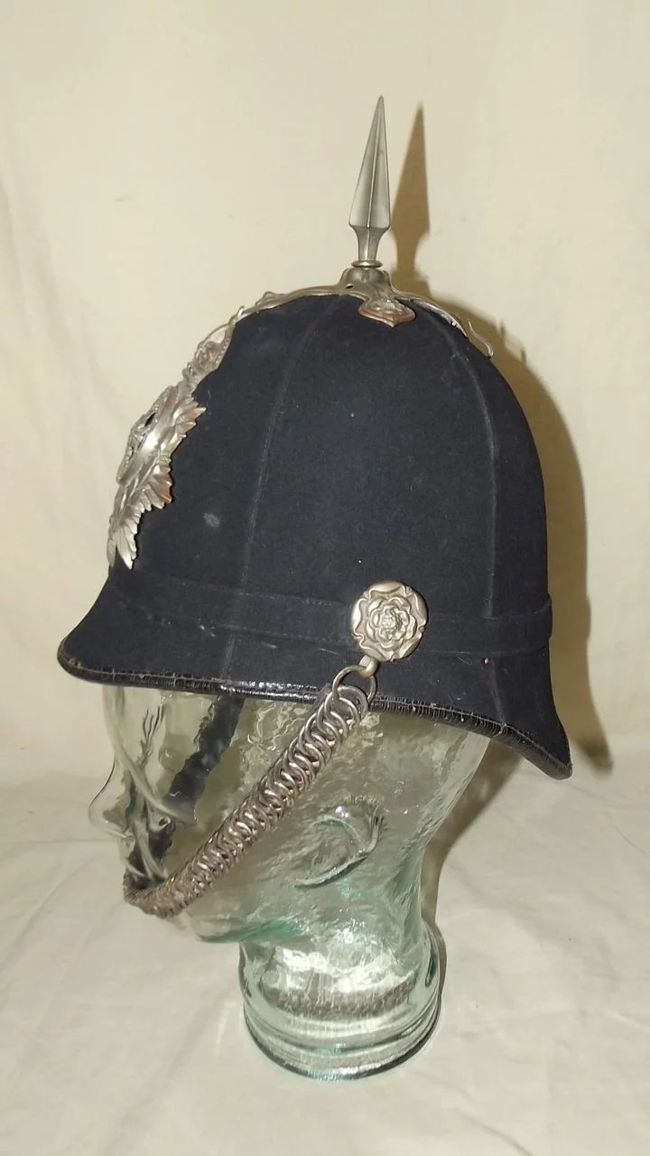 Edwardian Sherwood Foresters 2nd Volunteer Battalion O/R Spiked Helmet - Image 2