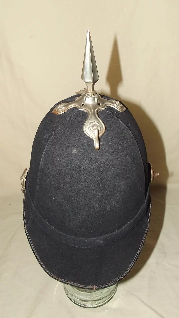 Edwardian Sherwood Foresters 2nd Volunteer Battalion O/R Spiked Helmet - Image 3
