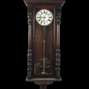 Eight Day Vienna Walnut Wall Clock c1900