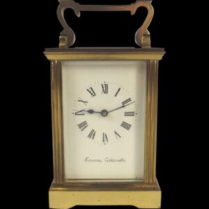 Elegant 1900s Brass Carriage Clock