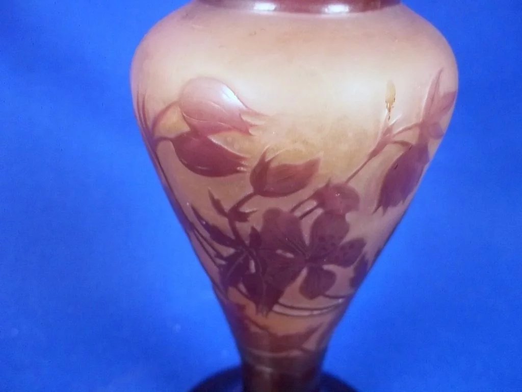 Emile Gallé (1846-1904) Cameo Glass Vase With Wild Floral Decoration - Image 3