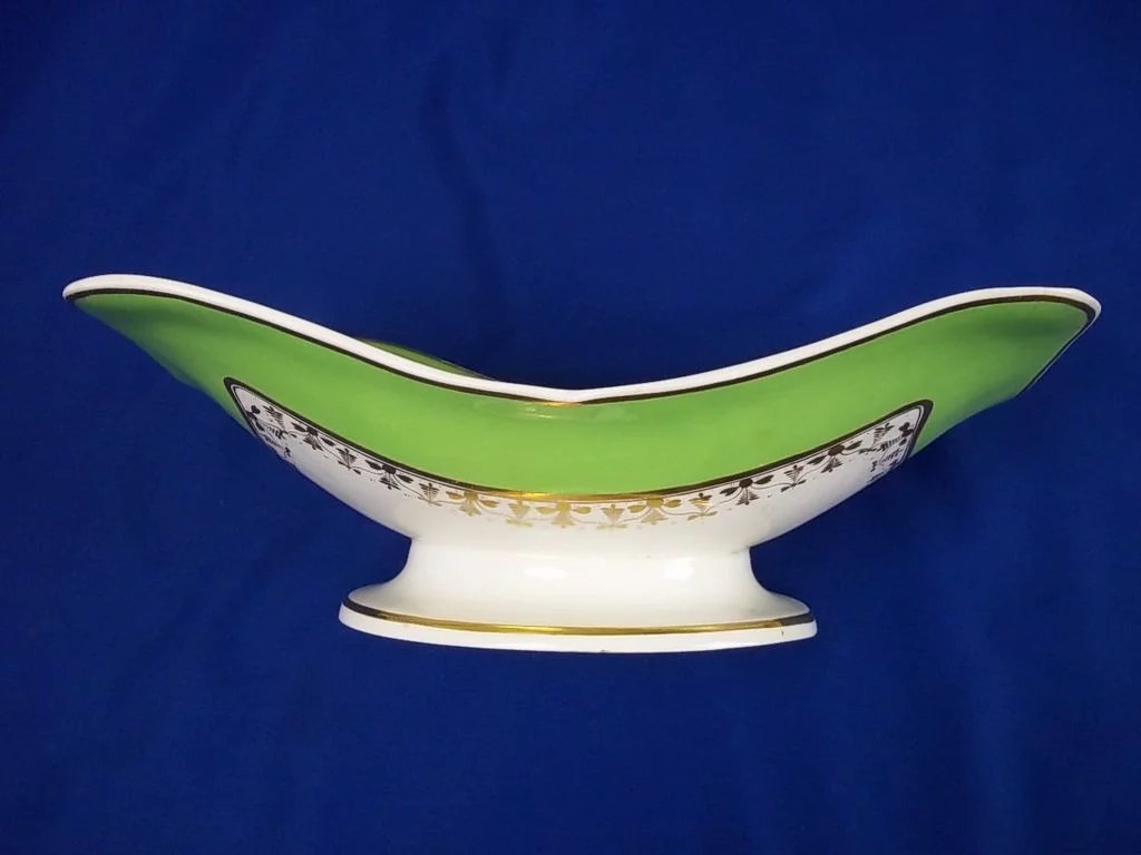 English Bloor Derby Porcelain Centerpiece Dish/Basket 1825-48 - Image 5