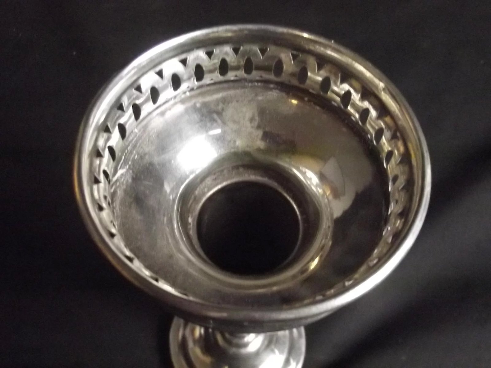 English Sterling Silver Trumpet Vase - Image 3