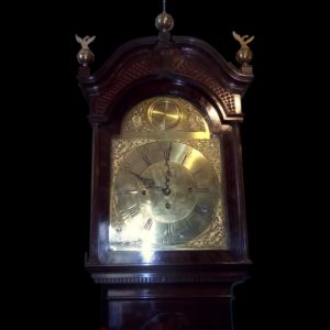 English c1880 3 Train Westminster Chimes & Striking 8 Day Mahogany Clock