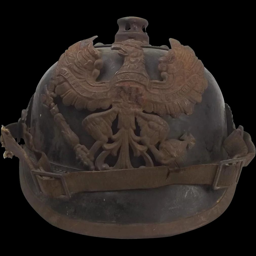 Ex M.Baldwin Collection Battlefield Pickup Relic M1895 Pickelhaube Helmet
