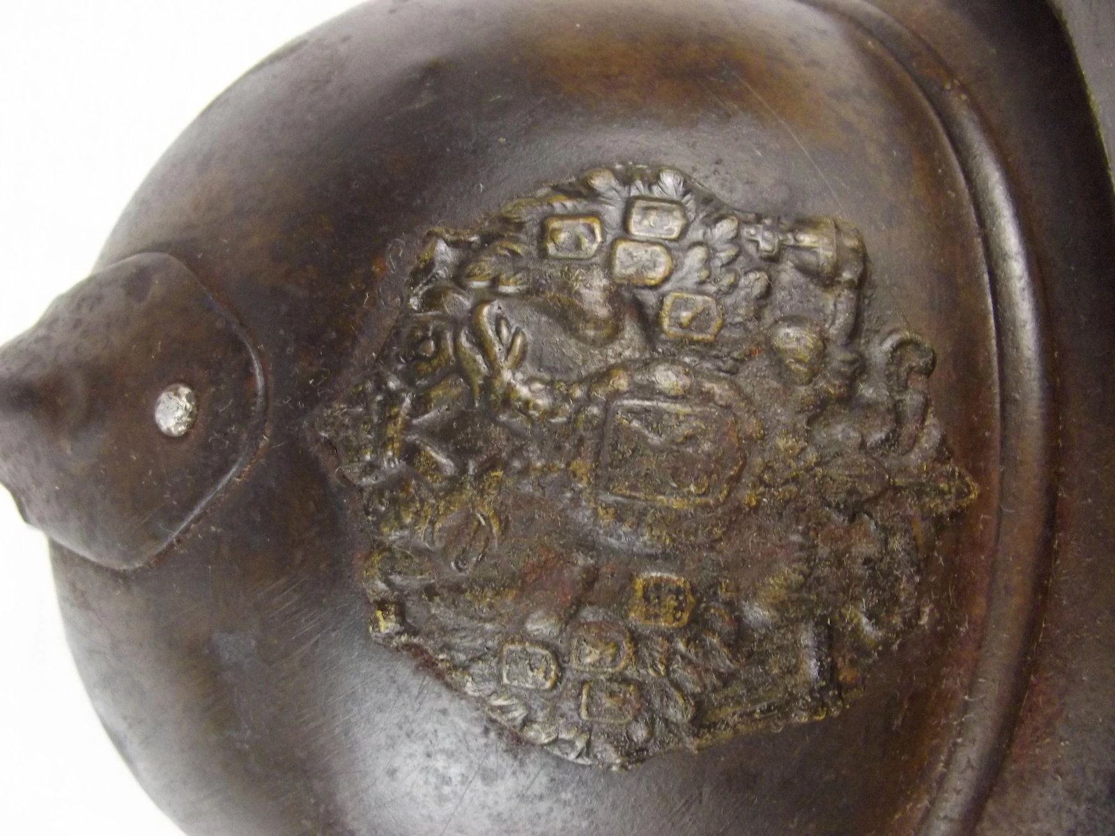 Extremely Rare WW1 Imperial Russian Adrian Helmet - Image 4