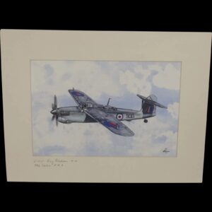 Fairey Barracuda Acrylic Painting (Signed By WW2 Pilot) By Robert Bearman