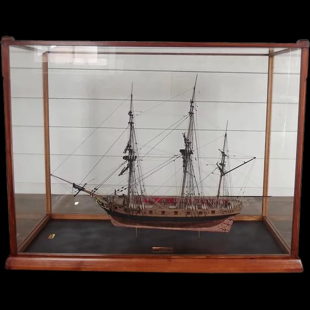 Fine Cased Model Of The 1797 Sloop HMS Snake