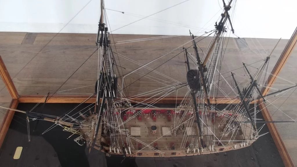 Fine Cased Model Of The 1797 Sloop HMS Snake - Image 6