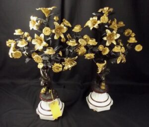 Fine Pair Of Circa 1880 French Cast Bronze And Ormlou Candelabra Ex Harrods