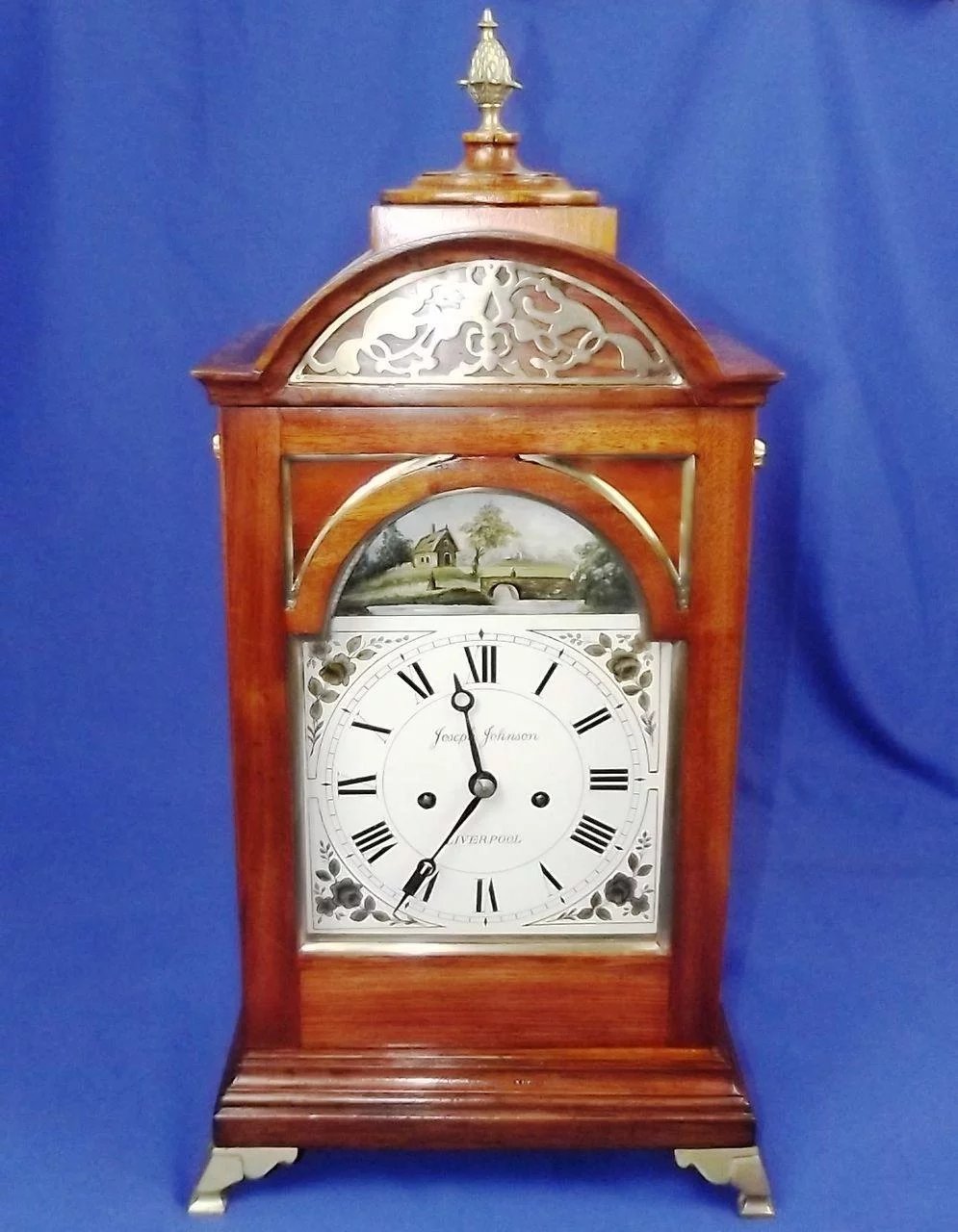 Fine Twin Fusee Regency Bracket Clock By Joseph Johnson 1780-1827 - Image 2