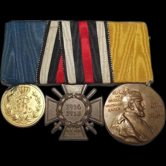 WW1 German 3 Medal Group Inc. Honour Cross