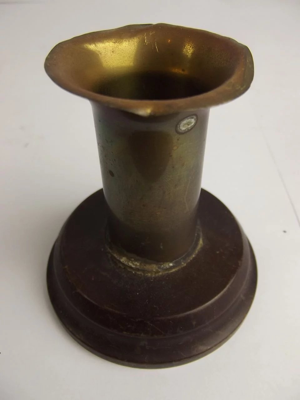 Four WWI Trench Art Candlesticks Of Brass & Bakelite - Image 6