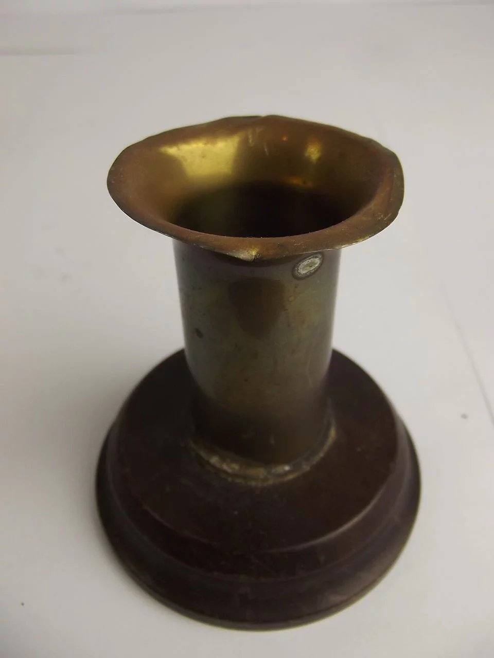 Four WWI Trench Art Candlesticks Of Brass & Bakelite - Image 7