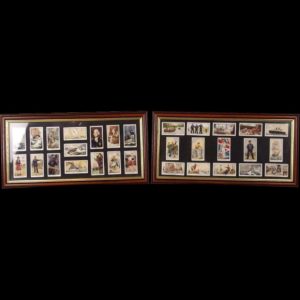Framed Full Set Of Original R.J.Hills Nautical Songs 30 Cigarette Cards 1937