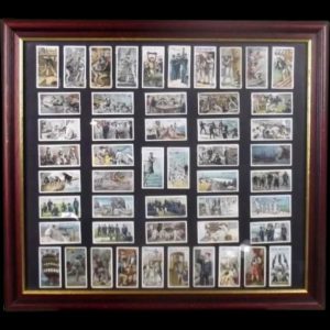 Framed Full Set Player's Cigarettes "Life Aboard A Man O'War" (1805 to 1905) 50