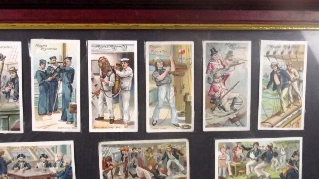 Framed Full Set Player's Cigarettes "Life Aboard A Man O'War" (1805 to 1905) 50 - Image 4