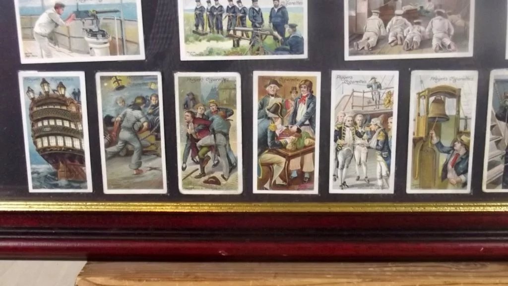 Framed Full Set Player's Cigarettes "Life Aboard A Man O'War" (1805 to 1905) 50 - Image 6