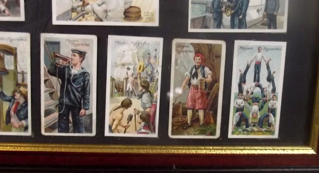 Framed Full Set Player's Cigarettes "Life Aboard A Man O'War" (1805 to 1905) 50 - Image 7