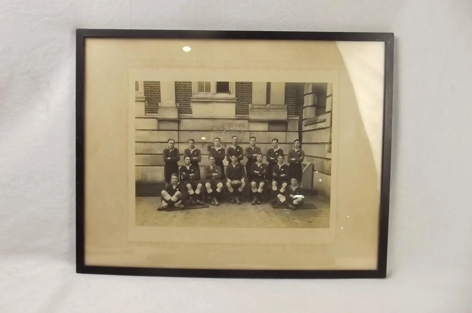 Framed Photograph Of The Dartmouth Royal Navy College Rugby 2nd XV Team 1930 - Image 2