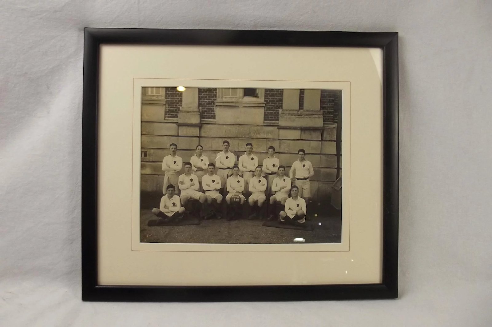 Framed Photograph Of The Dartmouth Royal Navy College Colts Soccer XI Team 1930 - Image 2