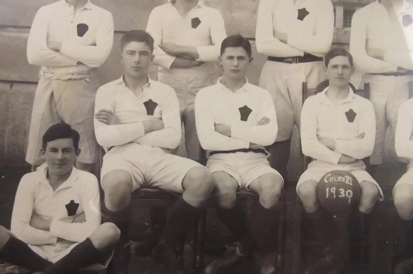 Framed Photograph Of The Dartmouth Royal Navy College Colts Soccer XI Team 1930 - Image 6