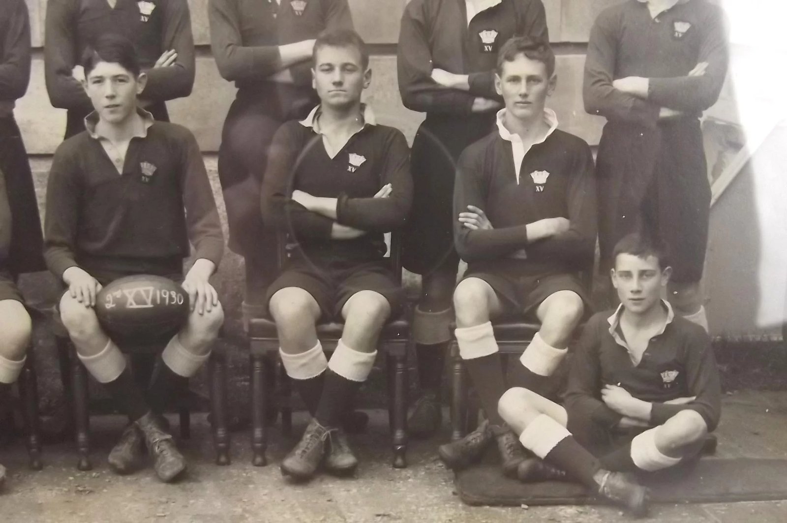 Framed Photograph Of The Dartmouth Royal Navy College Rugby 2nd XV Team 1930 - Image 7