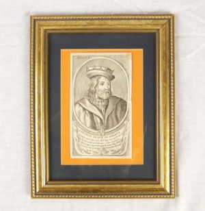 Framed Portrait of Childeric III - The Phantom King Of The Franks