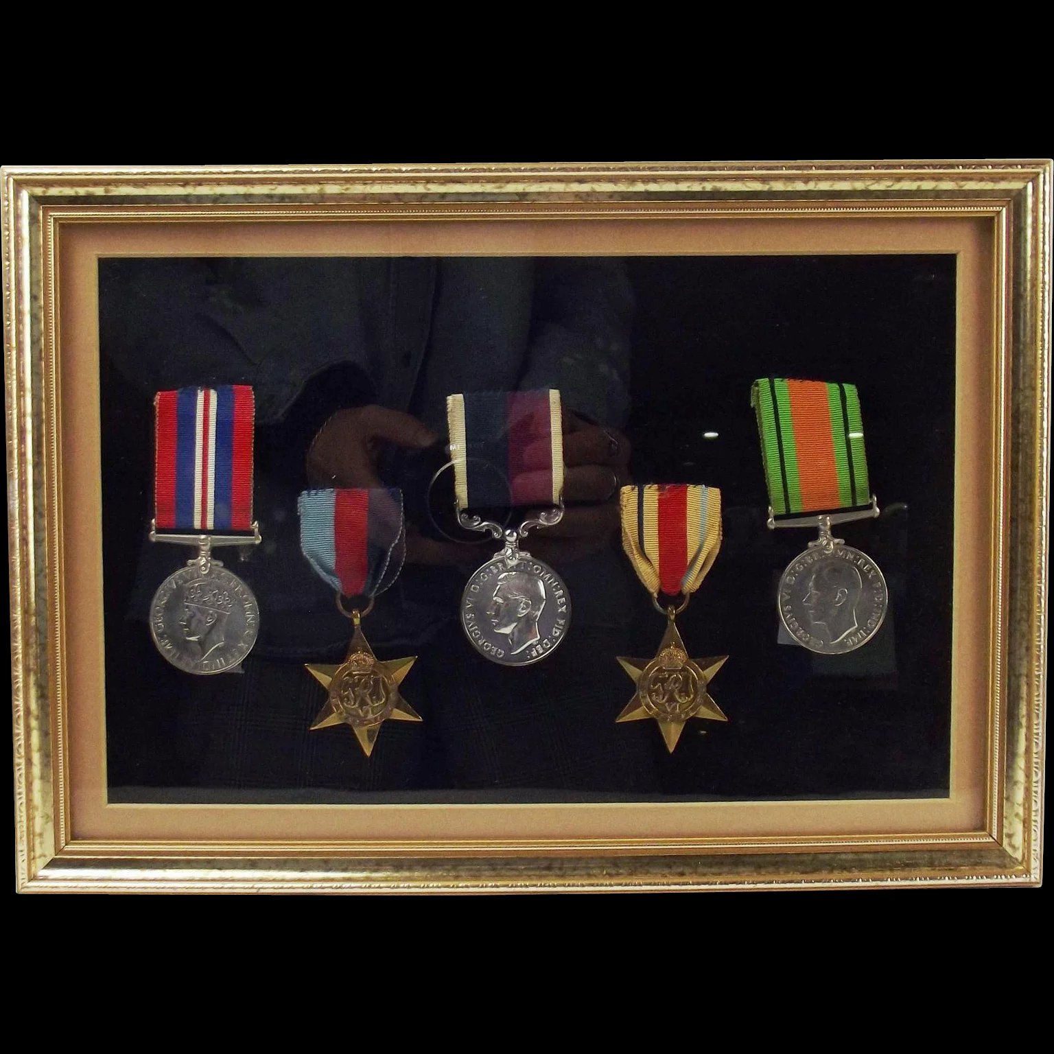 Framed Set Of Five WW2 Medals – W/O. J.Jones. (511949). R.A.F.