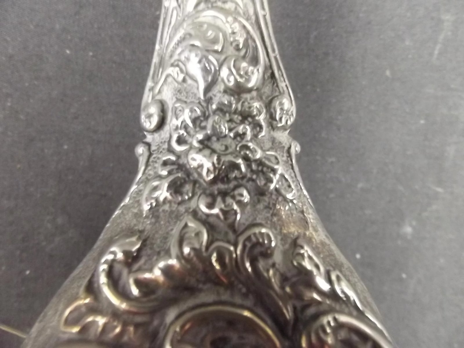 French Late 19th To Early 20th Century Silver Hairbrush - Image 5