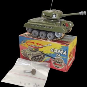 GAMA Clockwork Tin Plate Medium Tank M98 #3