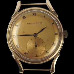 Gents 1940’s Gold Plated Jaeger Le Coultre Oversize Wristwatch
