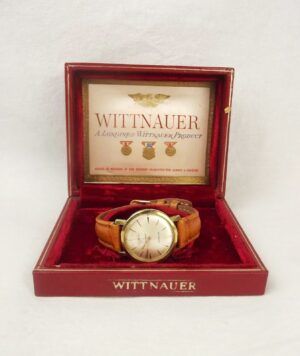 Gents Wittnauer-Longines Gold Plated Wristwatch – Boxed c1960’s