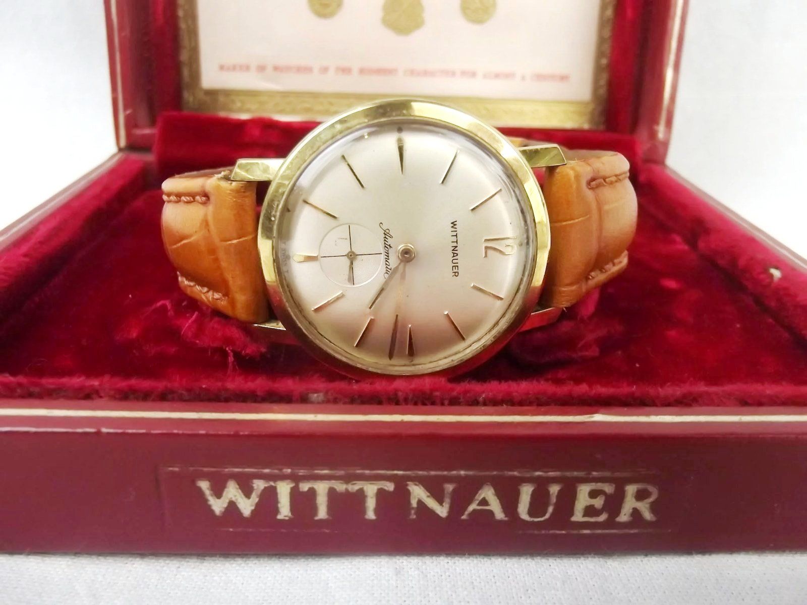 Gents Wittnauer-Longines Gold Plated Wristwatch – Boxed c1960’s - Image 9