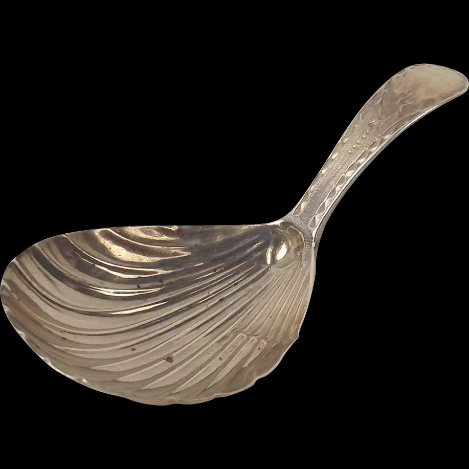 George III Silver Caddy Spoon London 1786
