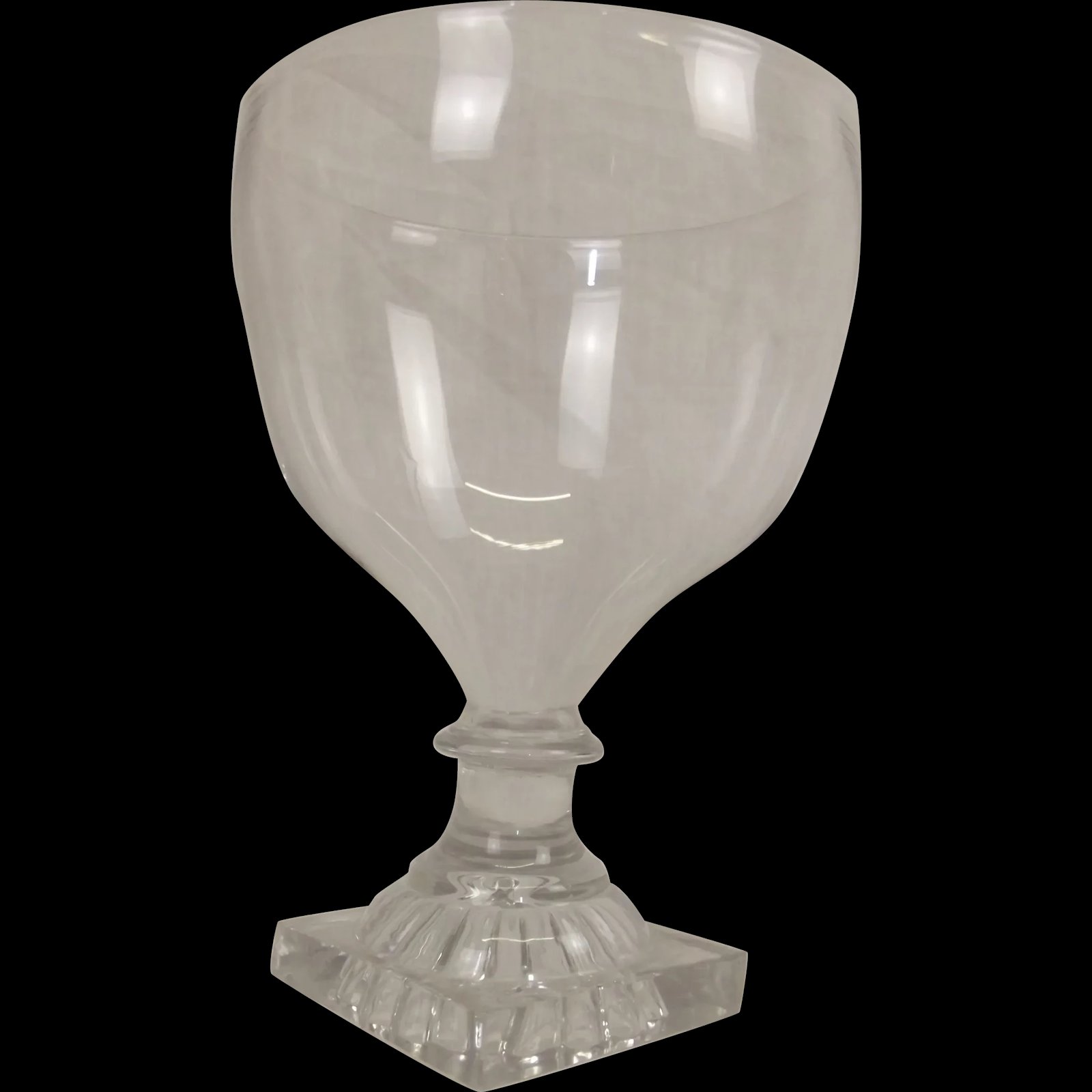 Georgian c1790 Large Rummer Glass With Lemon Squeeze Base