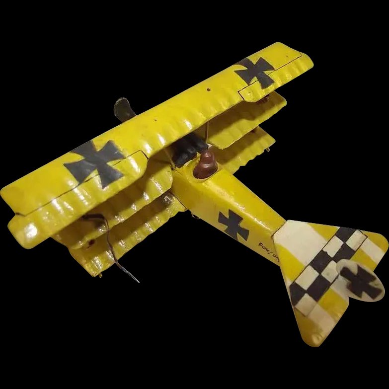 Givejoy Toys Skybirds 1/72nd Scale Aircraft Fokker DR1 Yellow Triplane