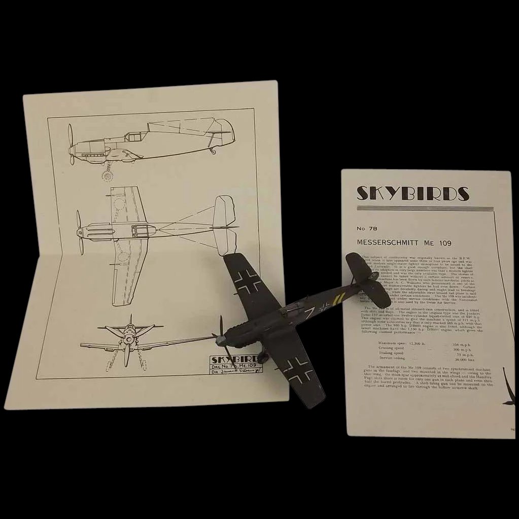 Givejoy Toys Skybirds 1/72nd Scale Aircraft No.7b Messerschmitt Me.109 No.7b