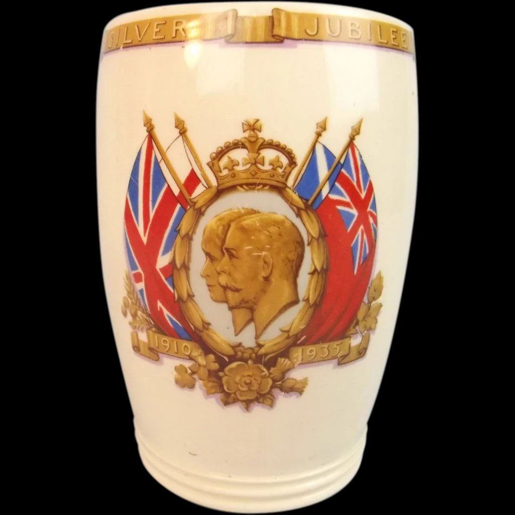 Gosport 1935 King George V Silver Jubilee Porcelain Beaker