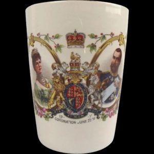 Gosport King George V Coronation Porcelain Beaker 1911