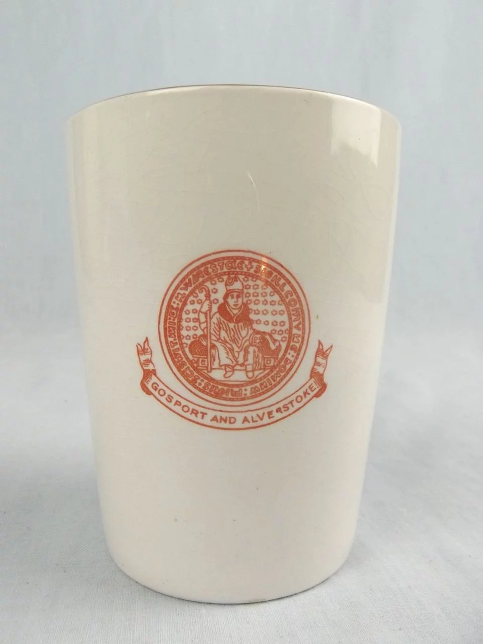Gosport King George V Coronation Porcelain Beaker 1911 - Image 3