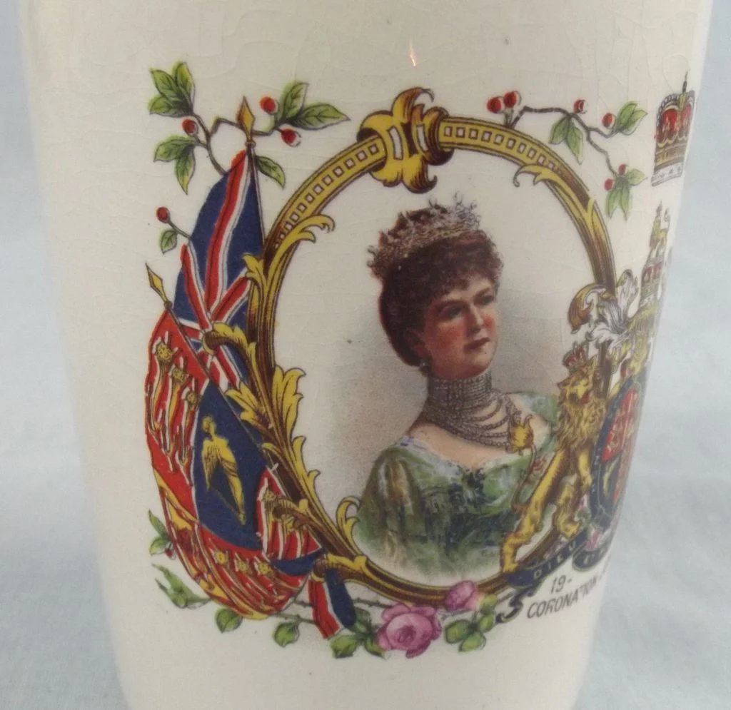 Gosport King George V Coronation Porcelain Beaker 1911 - Image 6