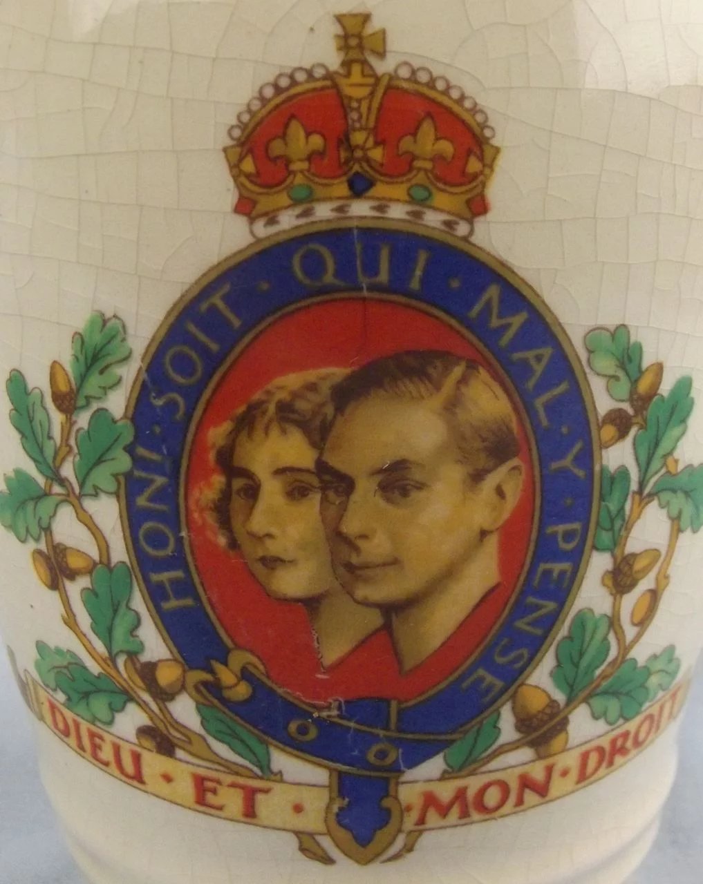 Gosport King George VI & Queen Elizabeth Coronation Porcelain Beaker 1937 #1 - Image 8