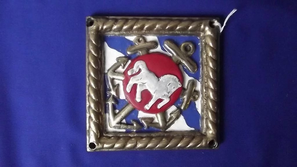 HMS Cochrane Submarine Depot Ship Bronze Ships Boat Badge - Image 2