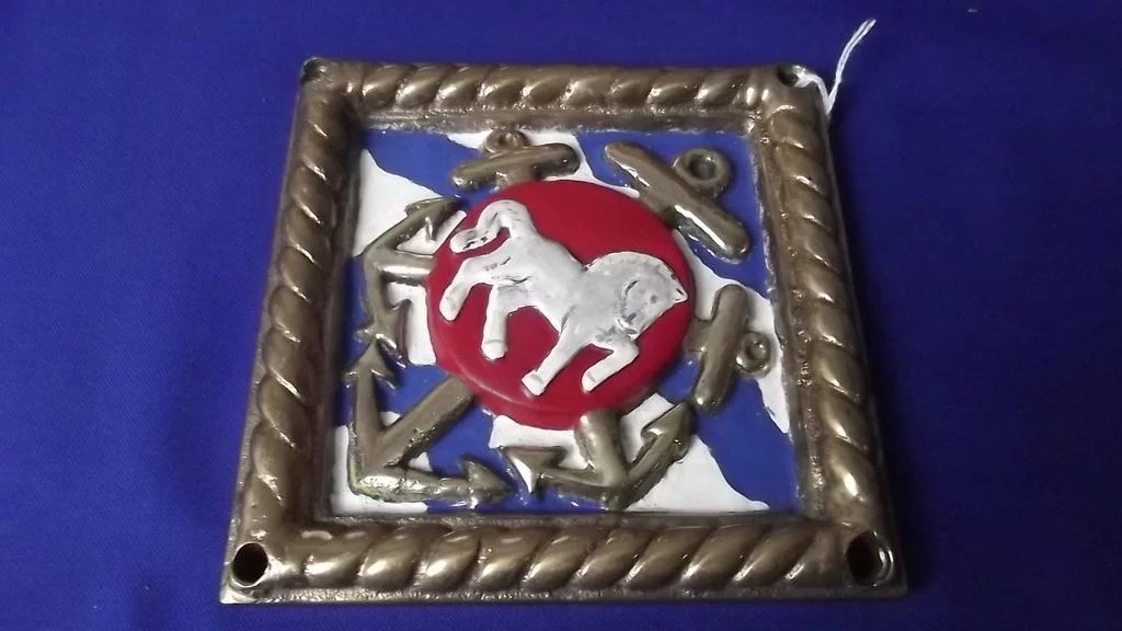 HMS Cochrane Submarine Depot Ship Bronze Ships Boat Badge - Image 3