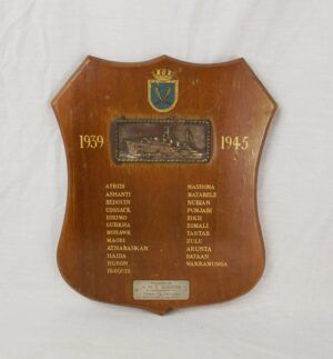 HMS Gurkha WW2 Battle Honours Board