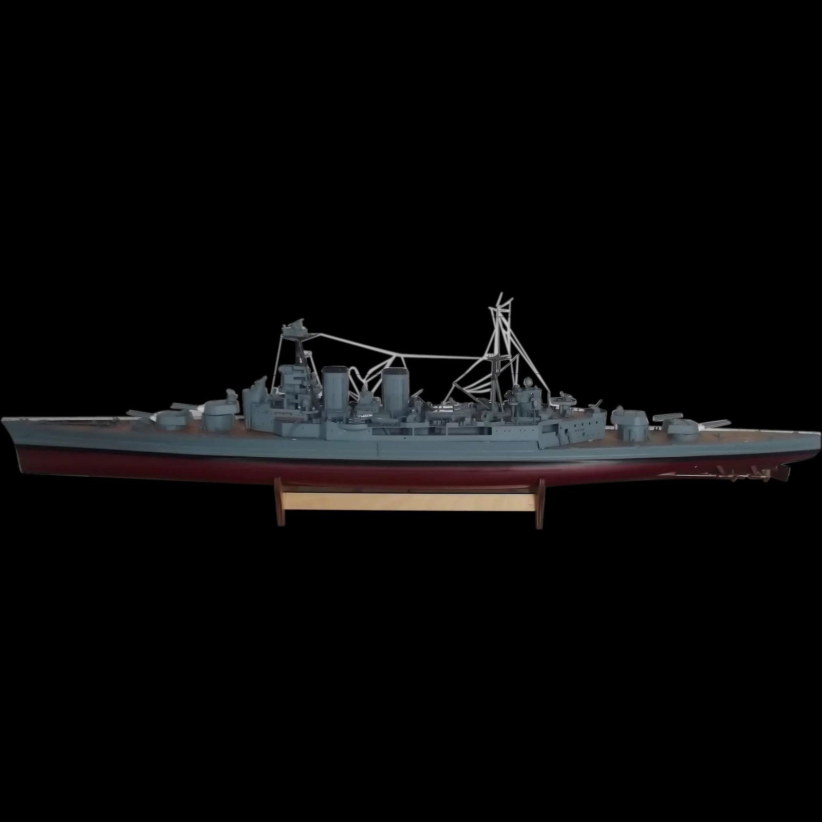 HMS Hood Kit Built Electric Powered Model